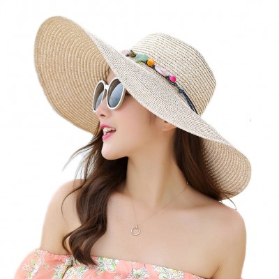  Floppy Sun Hat Foldable Big Brim Straw Hat Roll Up Beachwear Cap   eb-31202392